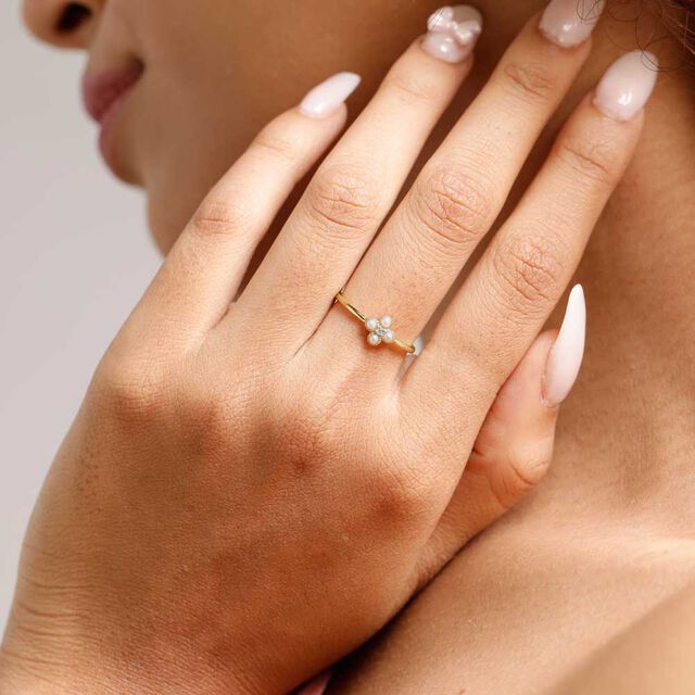 Playful Bloom Diamond Ring,,hi-res image number null