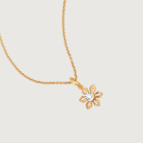 Whimsy Daisy Diamond Pendant