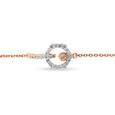 14 KT Rose Gold Hexagon Diamond Bracelet,,hi-res view 4