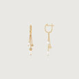 Playful Cascade Pearl Hoop Earrings,,hi-res view 5