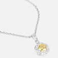 Golden Bloom Silver Pendant,,hi-res view 4