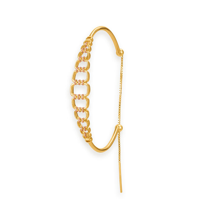14KT Yellow Rose Gold Bangle,,hi-res view 2