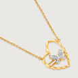 Winged Melody 14KT Gold  & Diamond Necklace,,hi-res view 4