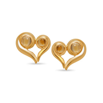 Mamma Mia 14 KT Yellow Gold The Lovely Embrace  Stud Earrings