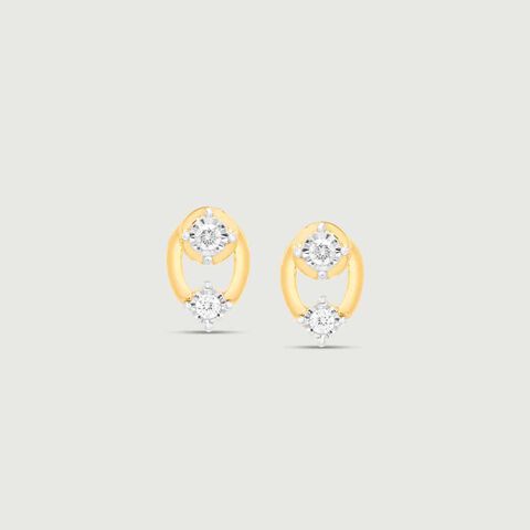 Dainty Spark Diamond Earrings