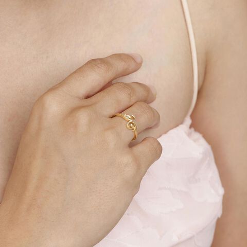 Twisty Charm Gold Ring