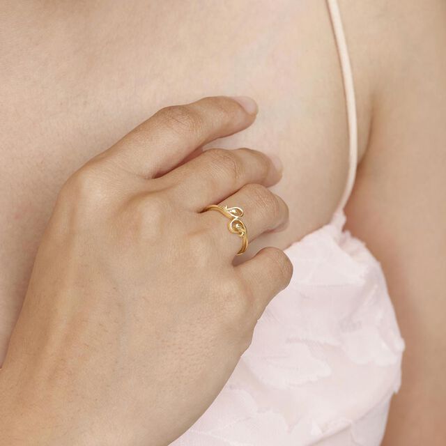 Twisty Charm Gold Ring,,hi-res image number null