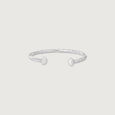 Grit Glazed Silver Bangle,,hi-res view 5