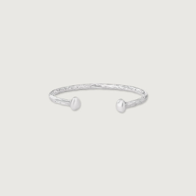 Grit Glazed Silver Bangle,,hi-res image number null
