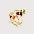 Chic Fusion 14KT Navaratna Finger Ring,,hi-res view 4