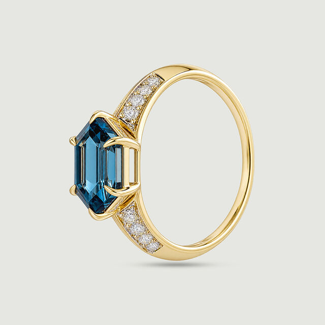 Striking Illuminated Topaz Gold Ring,,hi-res image number null
