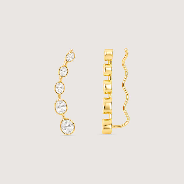 Luminous Cascade Polki Stud Earrings,,hi-res image number null