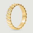 Edgy Grooved Gold Ring,,hi-res view 4