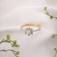 Flowing Symphony Solitaire Finger Ring,,hi-res view 2
