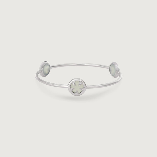 Frost Flare Silver Bangle,,hi-res image number null