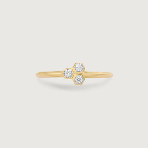 Honeycomb Harmony Diamond Ring
