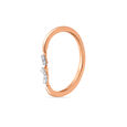14KT Rose Gold Sparking Band Diamond Finger Ring,,hi-res view 3
