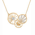 18kt Yellow Gold Sun Moon And Star Diamond Necklace,,hi-res view 2