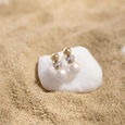 Elegant Pearl Gold & Diamond Drop Earrings,,hi-res view 1