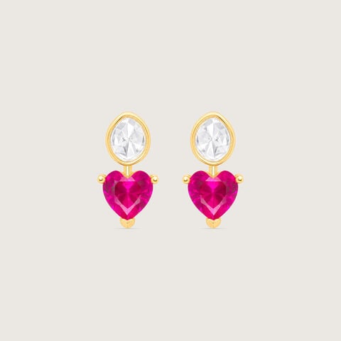 Playful Radiant Polki Stud Earrings
