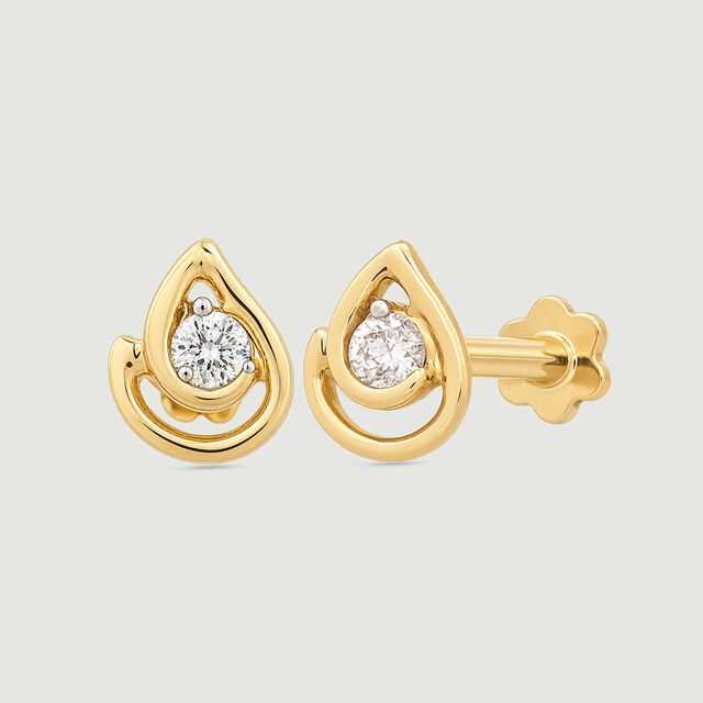 Delicate Luminous Diamond Nose Pin,,hi-res image number null