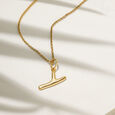 Letter Perfect 'Y' Gold Pendant,,hi-res view 2