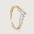 Twinkling Peak Gold & Diamond Finger Ring,,hi-res view 4