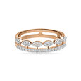 14 KT Round Rose Gold and Diamond Ring,,hi-res view 2