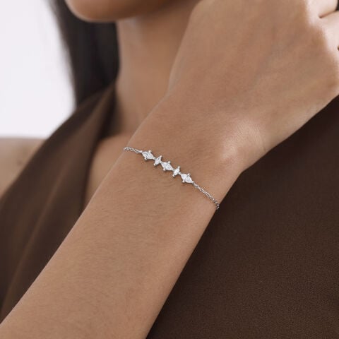 Celestial Marquise Silver Bracelet