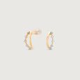 Effortless Spark Diamond Hoop Earrings,,hi-res view 4