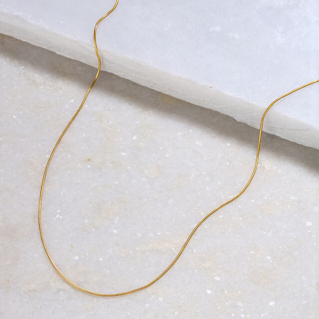 Shining Strand 22 Kt Gold Chain,,hi-res image number null