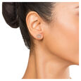 14KT White And Rose Gold Diamond Stud Earrings,,hi-res view 3