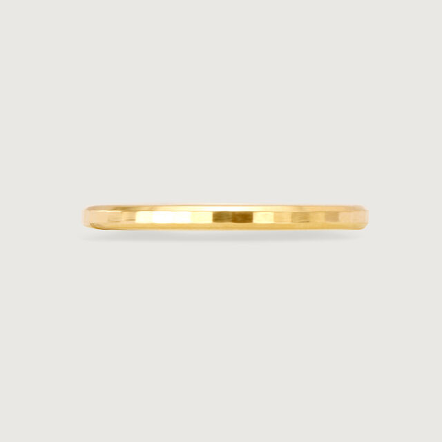 Stepping Stone Band 18KT Gold Couple Ring -Single Piece,,hi-res image number null