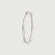 Elegant Fleur Silver Bangle,,hi-res view 4