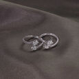 Dual Spark Silver Toe Rings,,hi-res view 1