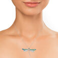 Silver Dragonfly Brooch With Splendid Blue Green Stones,,hi-res view 4