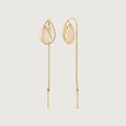 Geometric Glow Gold Sui Dhaga Earrings,,hi-res view 4