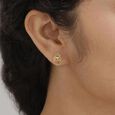 Arcade Elegance Gold Stud Earrings,,hi-res view 2