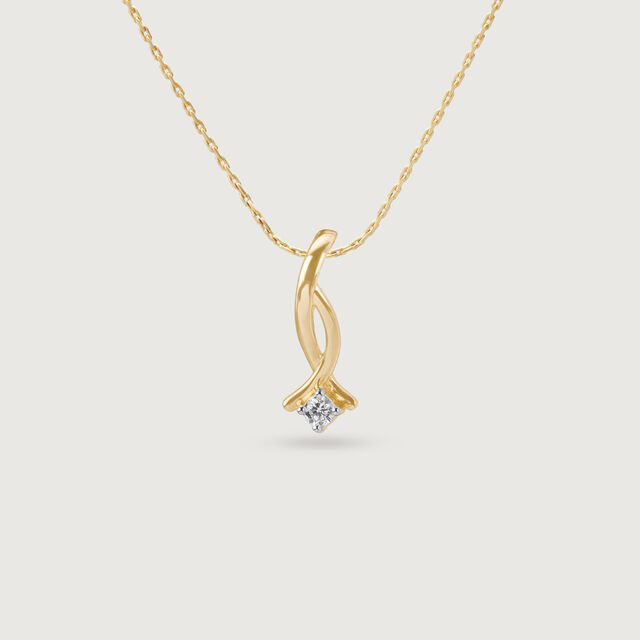 Twisty Gleam Diamond Pendant,,hi-res image number null