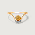 Daiquiri 14KT Diamond & Citrine Ring,,hi-res view 3