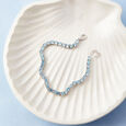 Fresh Blue Silver Bracelet,,hi-res view 1