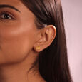 Warli Folklore 22KT Gold Stud Earrings,,hi-res view 2