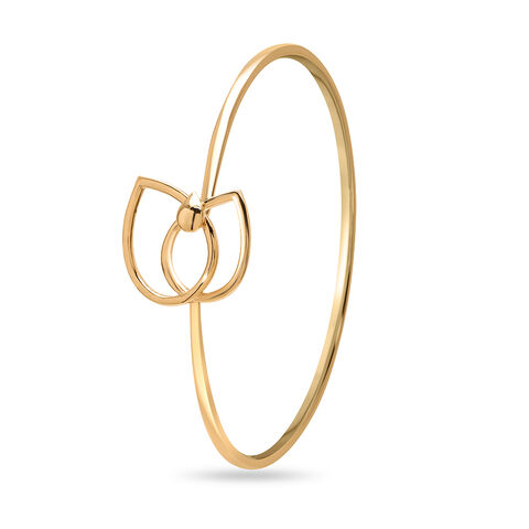 14KT Yellow Gold Interwoven Elegance Bangle