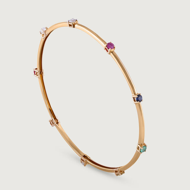 Colour Splash Gemstone & Diamond Bangle,,hi-res image number null