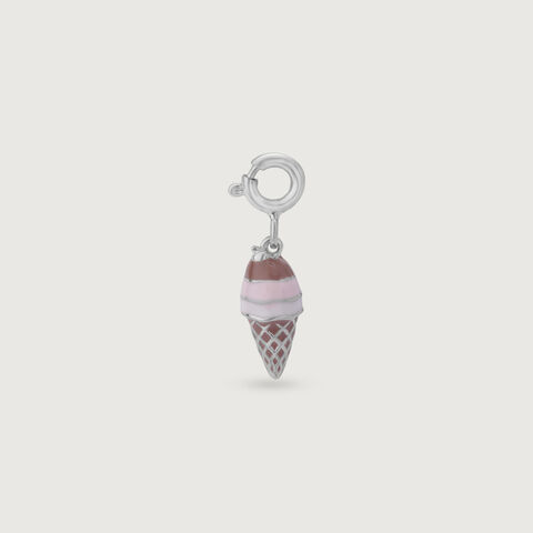 Sweet Scoop Silver Charm