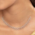 Dazzling Teardrop Gold & Diamond Necklace,,hi-res view 2