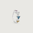 Glitter Pop Silver Finger Ring,,hi-res view 4