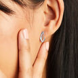 Chic Twirls Silver Earrings,,hi-res view 2
