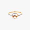 Honey Hexagon Gold Ring,,hi-res view 2