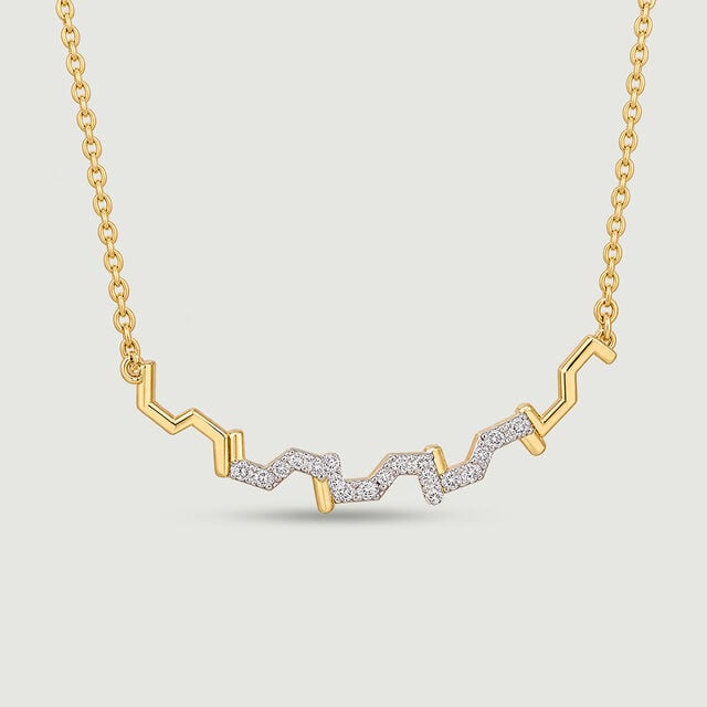 Sculptural Angular Diamond Necklace,,hi-res image number null